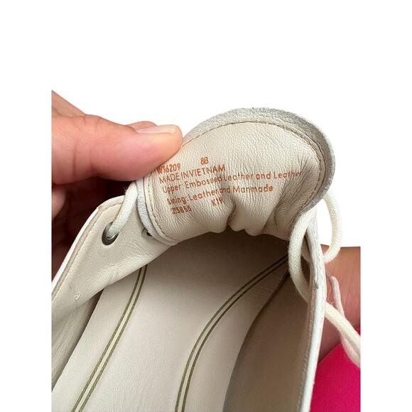 Cole Haan Grand Ambition Lace-Up Flats Women’s 8 White Leather - Picture 3 of 8